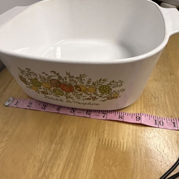 Vintage Corning Ware A-5-B Spice of Life 5L Casserole Dish Pyrex A-12-C Lid - Picture 14 of 14